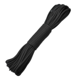 Max Knives PARA15N — 4 mm paracord, 15 metre length, black colourway