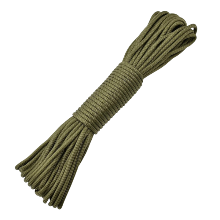 Max Knives PARA15V — Paracorde 4 mm, longueur de 15 m, coloris vert