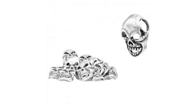 MAXKNIVES - MK SKULL 1 (Sachet de 20) - Tete de mort en metal pour paracorde