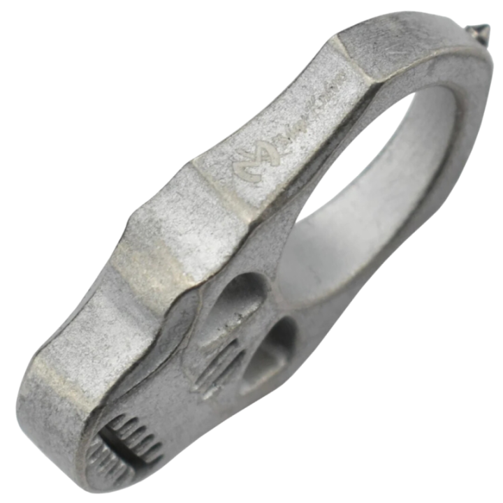 Max Knives PASKSA — Outil d'impact un doigt aluminium silver antique — vue 2