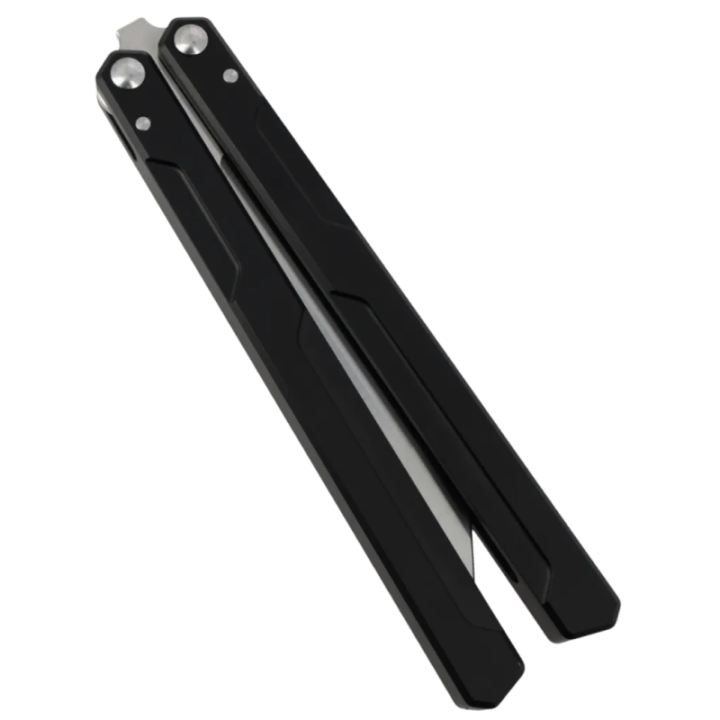 Max Knives PBF-2 — Couteau papillon tanto, acier D2, manche à arête en V — vue 3