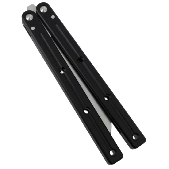 Max Knives PBF-3 — Couteau papillon clip point, acier D2, manche ajouré — vue 2