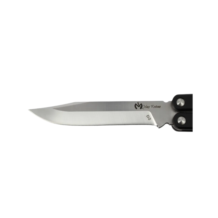 Max Knives PBF-3 — Couteau papillon clip point, acier D2, manche ajouré — vue 4