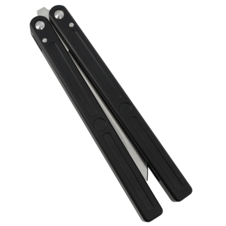 Max Knives PBF-5 — Clip Point Butterfly Knife, D2 Steel, Dished-Disc Handle — view 3