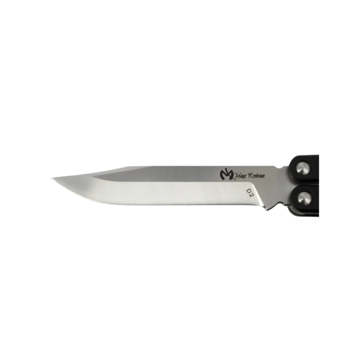 Max Knives PBF-7 — Clip Point Butterfly Knife, D2 Steel, Grooved Handle — view 4