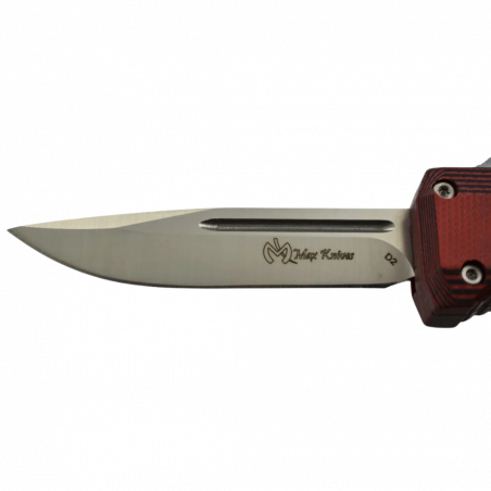 MAXKNIVES - MKO4G10RDP - Couteau automatique rouge et noir lame drop point