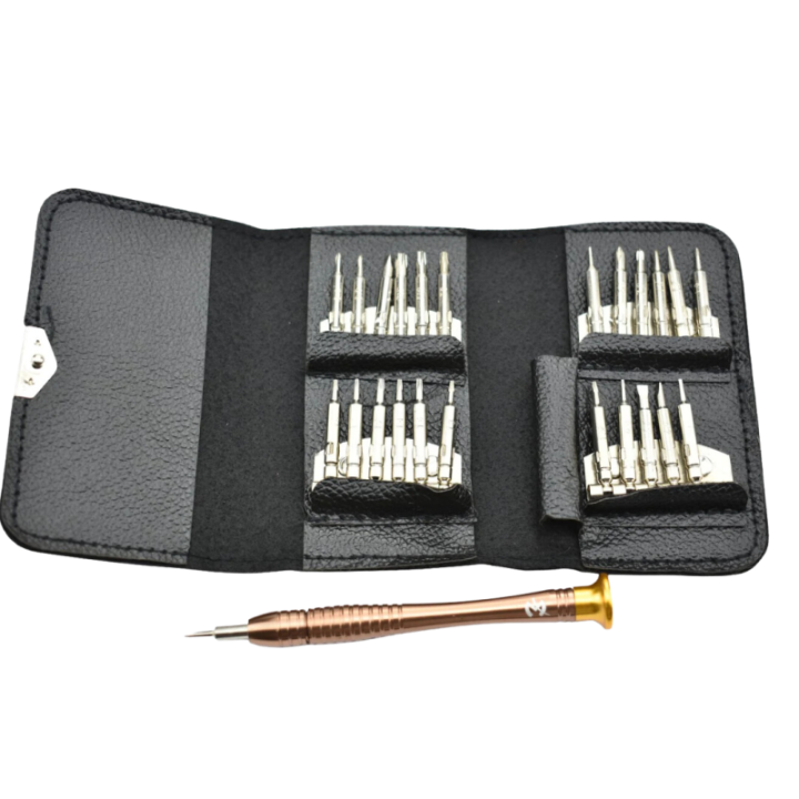Max Knives SETV — Set de tournevis de précision, 24 embouts, étui