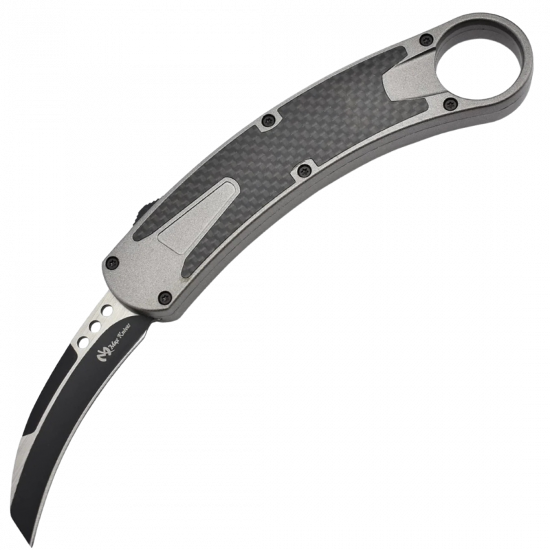 MAXKNIVES - MKO12S2 - Couteau Karambit automatique OTF lame acier manche aluminium