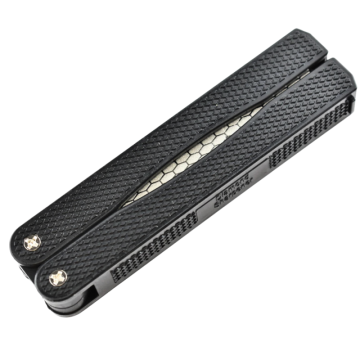 Max Knives SP62 — Folding diamond sharpener, perforated face — view 3