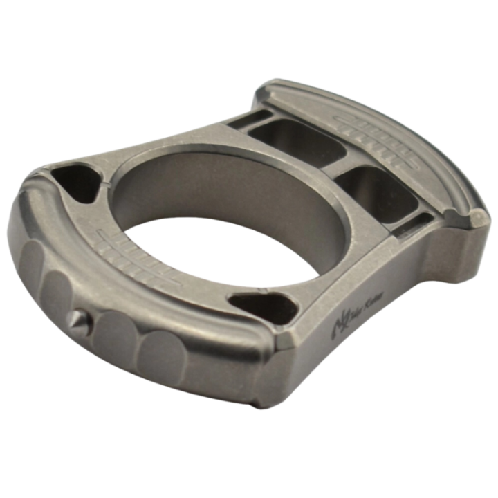 Max Knives TIKNU1 — Outil d'impact un doigt en titane naturel usiné — vue 3