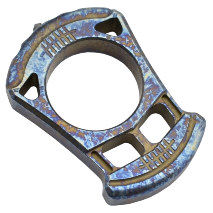 Max Knives TIKNU1+C — Outil d'impact un doigt titane anodisé crazy — vue 2