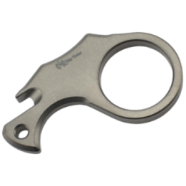 Max Knives TIKNU2 — One-finger titanium tool with bottle opener