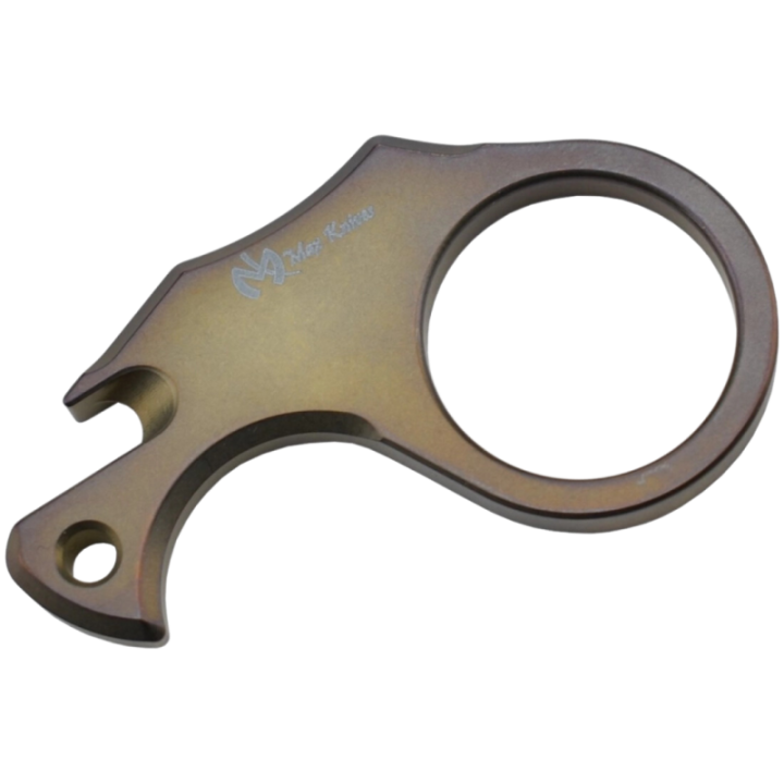 Max Knives TIKNU2+ — Outil d'impact titane anodisé, ouvre-bouteille