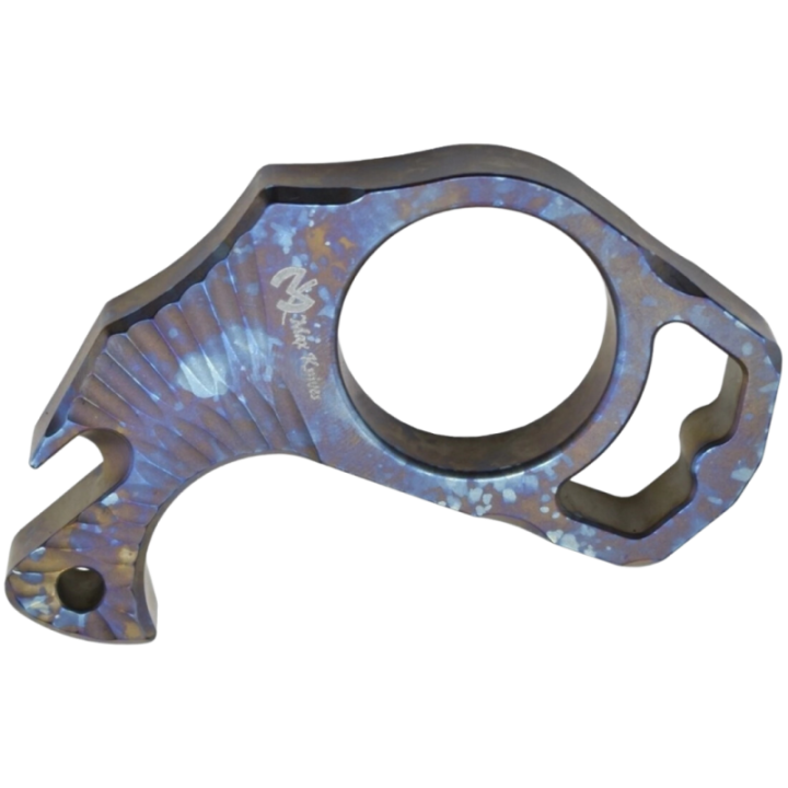 Max Knives TIKNU3+C — Outil d'impact titane anodisé crazy, 78 mm