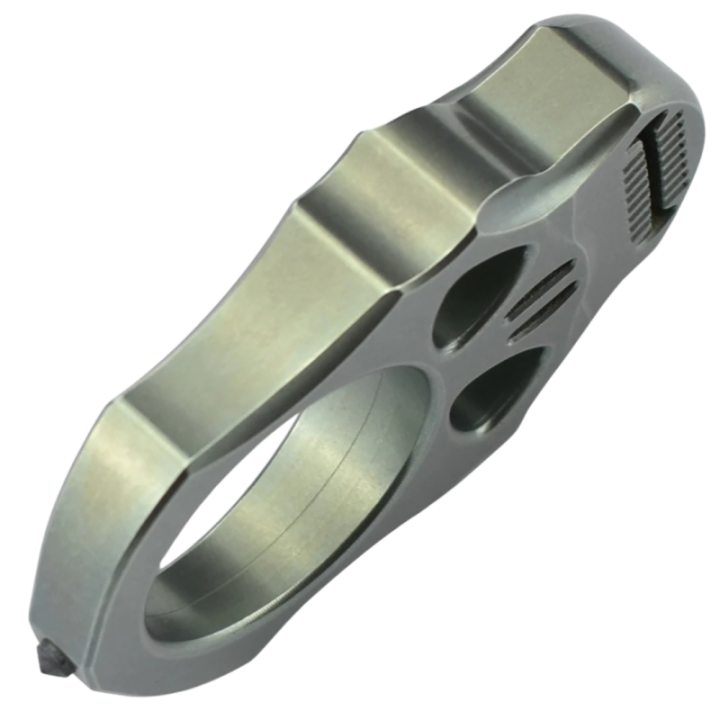 Max Knives TIKNU4+ — Impact Skull in anodised titanium, 12 mm thick — view 2