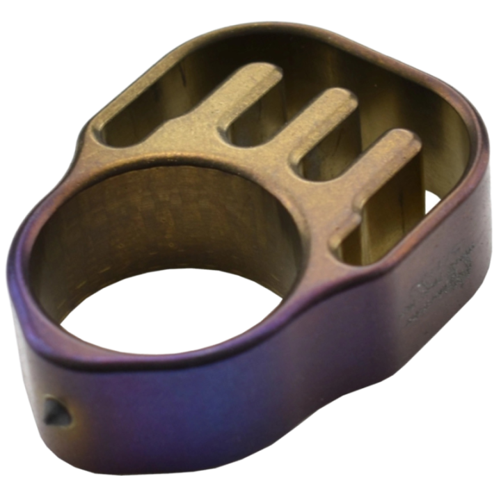 Max Knives TIKNU6+ — Anodised titanium pocket tool, 37 × 51 mm