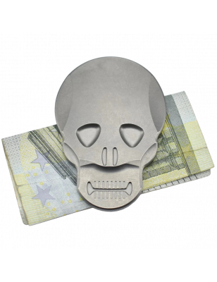 Pince à Billet en Titane avec Design de Crâne - Modèle MKSMC