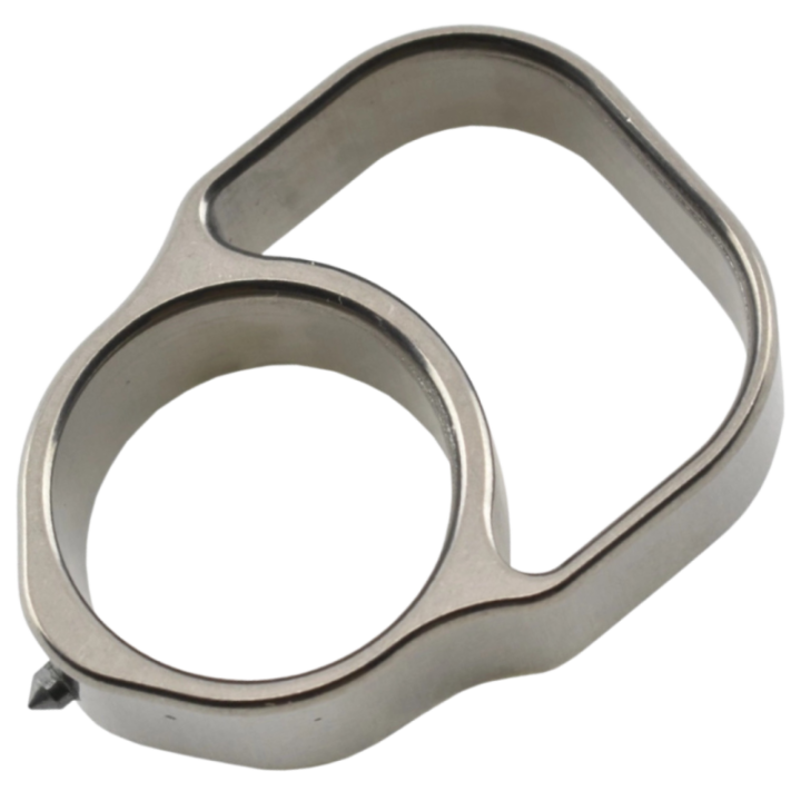 Max Knives TIKNU7 — Outil de poche titane satiné 37 × 51 mm, brise-vitre — vue 3