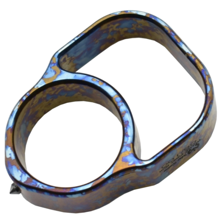 Max Knives TIKNU7+C — Crazy anodised titanium tool, 15 mm thick — view 2