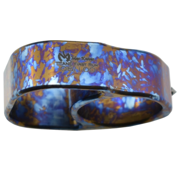 Max Knives TIKNU7+C — Crazy anodised titanium tool, 15 mm thick — view 3