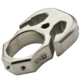 Max Knives TIKNU8 — Outil de poche titane satiné, triple brise-vitre