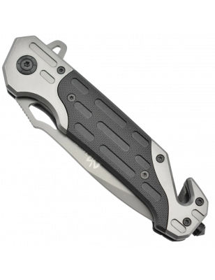 Couteau Pliant Noir en Acier 3Cr13 avec Manche en Aluminium | Roulemen