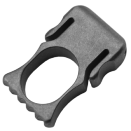Max Knives TIKNU9 — Natural titanium pocket piece, 63 × 40 mm
