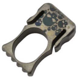 Max Knives TINKNU9SK — Anodised titanium pocket piece, skull motif