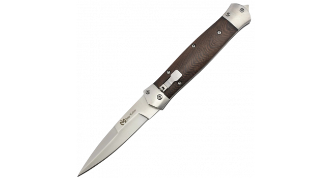 MAXKNIVES - MKO15 - Couteau automatique lame acier manche bois