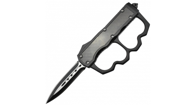 MAXKNIVES - MKO20 - Couteau automatique OTF poing americain lame acier manche aluminium