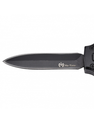 MAXKNIVES - MKO31DE - Petit couteau OTF automatique aluminium anodise noir lame double tranchant