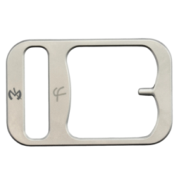 Max Knives FP2402 — Slim 78 mm titanium belt buckle, Fred Perrin design