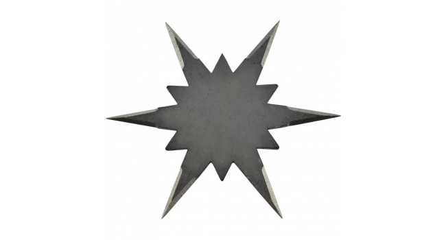 MAXKNIVES - NS142 - Ninja Shuriken 6 branches acier 420 noir