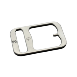 Max Knives FP2402C — Boucle en titane et ceinture en cuir de 130 cm ajustable