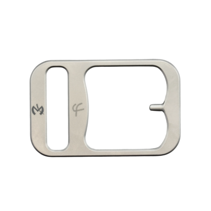 Max Knives FP2402C — Titanium buckle with adjustable 130 cm leather belt — view 5