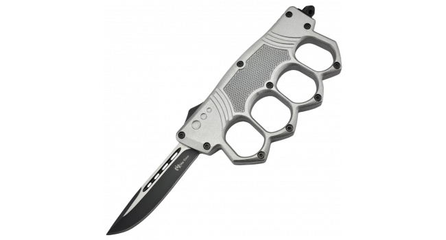 MAXKNIVES - MKO14S1 - Couteau automatique poing americain lame acier manche zinc aluminium