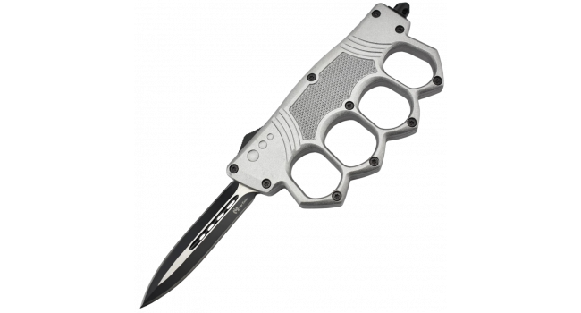 MAXKNIVES - MKO14S2 - Couteau automatique poing americain lame acier manche zinc aluminium