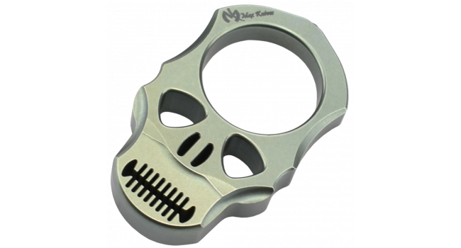 MAXKNIVES - TIKNU4+ - Impact Skull knuckle Titane anodise