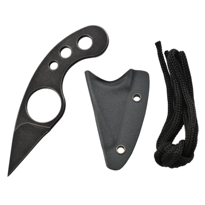 Fred Perrin FPBGK — La Griffe black, acier 440 stonewash, émouture double — vue 3