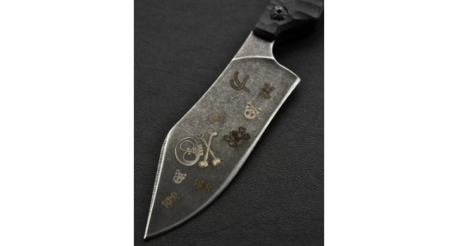 CUSTOM - Fred Perrin - Le Petit Bowie G10 - Edition Skull