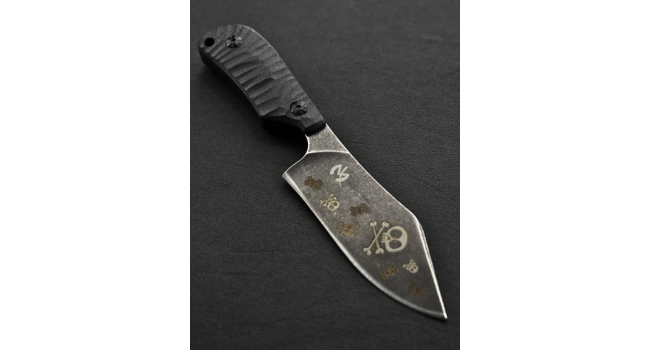 CUSTOM - Fred Perrin - Le Petit Bowie G10 - Edition Skull