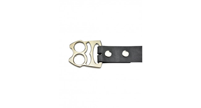 MAXKNIVES - Ceinture en cuir compatible avec boucle de ceinture poing américain