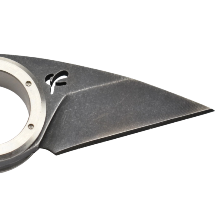 Max Knives FPGPLABMINI — black 440C folding Mini Griffe, steel handle — view 2