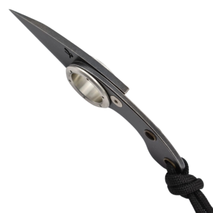 Max Knives FPGPLABMINI — black 440C folding Mini Griffe, steel handle — view 4