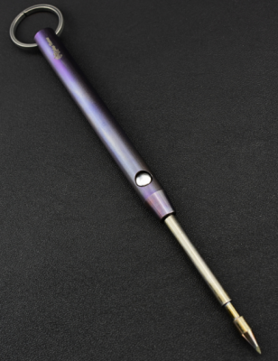 Anodized Titanium Kubaton with Automatic OTF Opening - Customizable