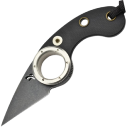 Max Knives FPGPLBMINI — 440C folding Mini Griffe, black G10 handle, 41 g