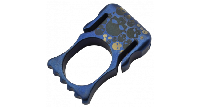 MAXKNIVES - TIKNU9SK - Impact tool en titane anodise motif skull