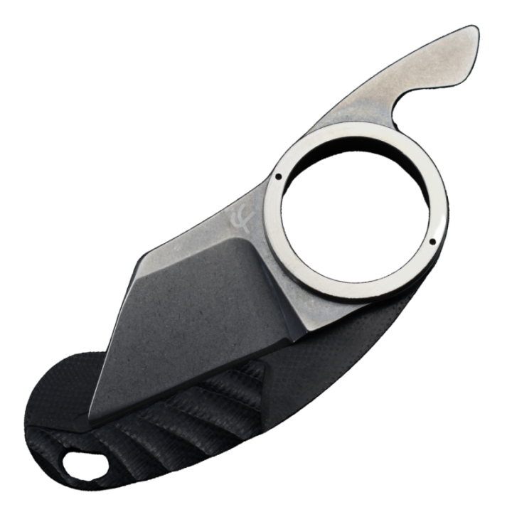 Max Knives FPGSPLT — folding Shark Griffe, natural titanium ring — view 4