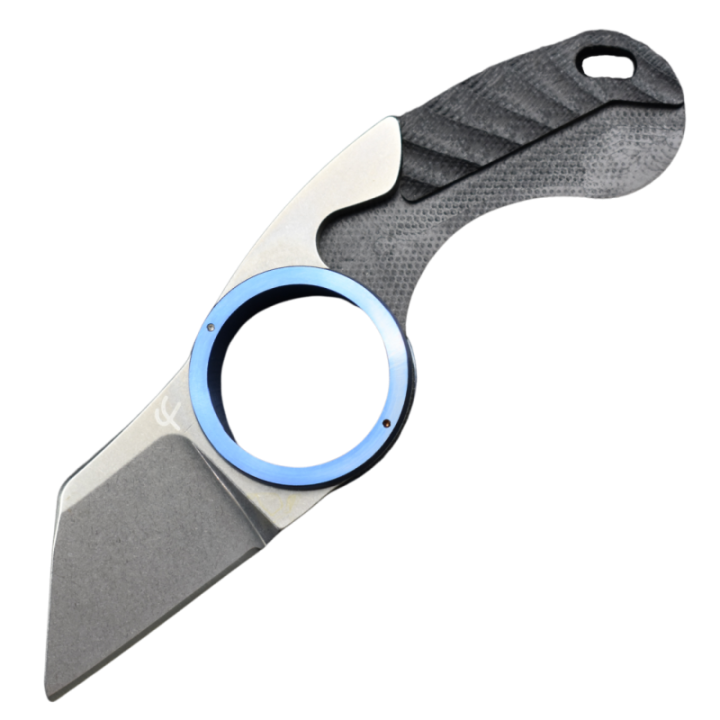 Max Knives FPGSPLTB — folding Shark Griffe, blue titanium ring