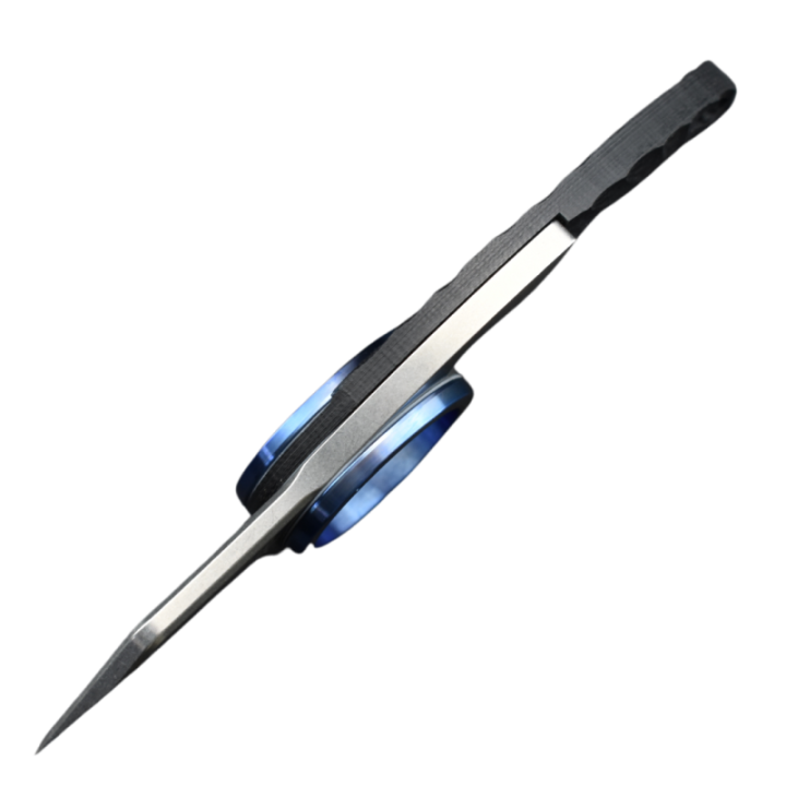 Max Knives FPGSPLTB — folding Shark Griffe, blue titanium ring — view 5